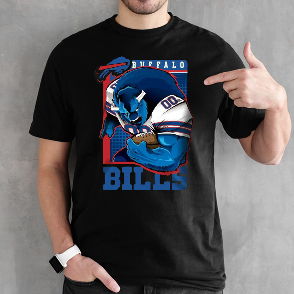 Buffalo Bills American Football NFL Black Shirt
